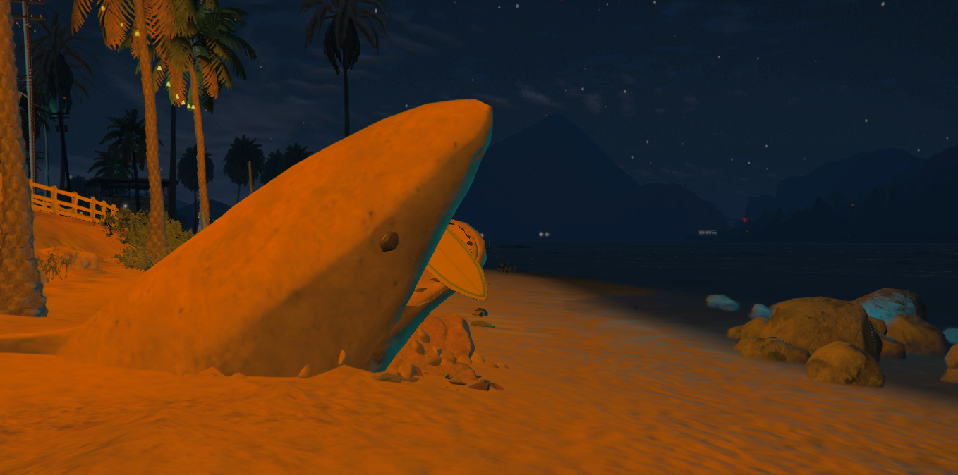 Plage de nuit